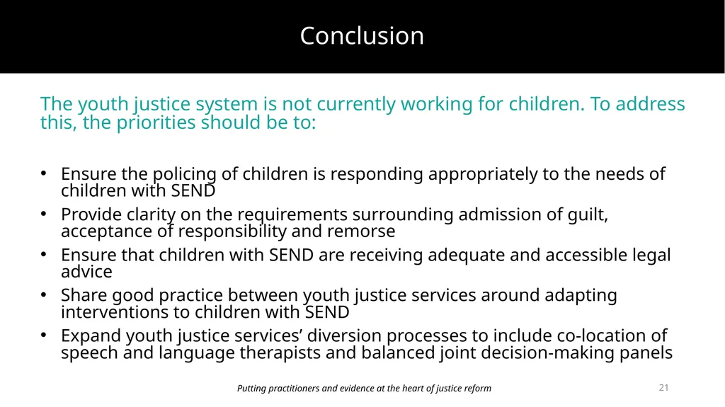 Improving prevention and diversion for children - slide 21 of 43