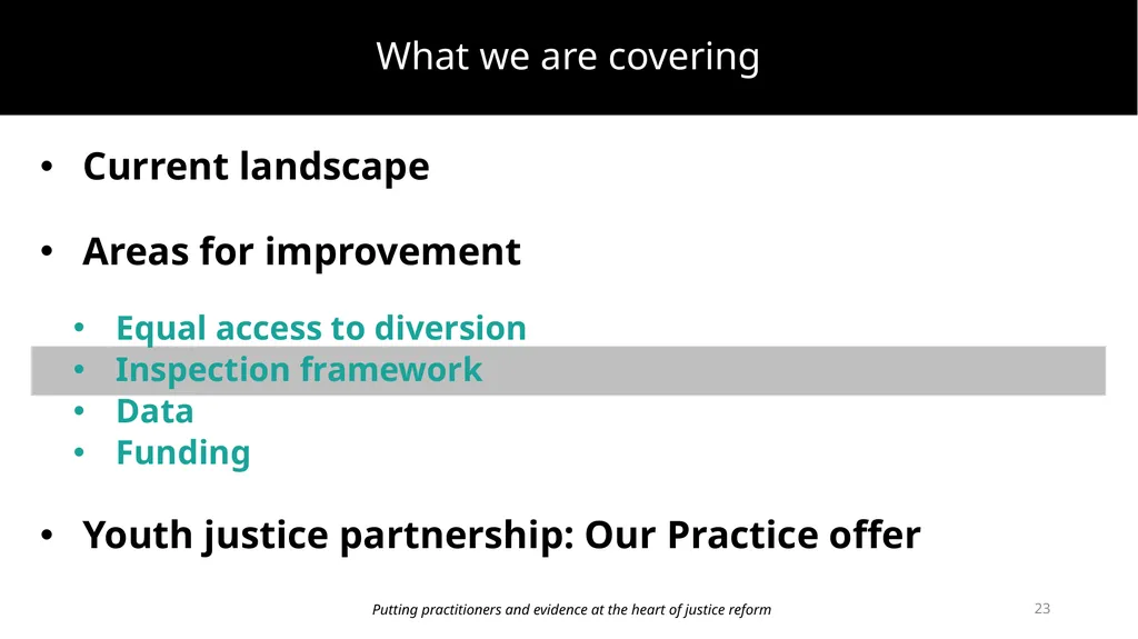Improving prevention and diversion for children - slide 23 of 43