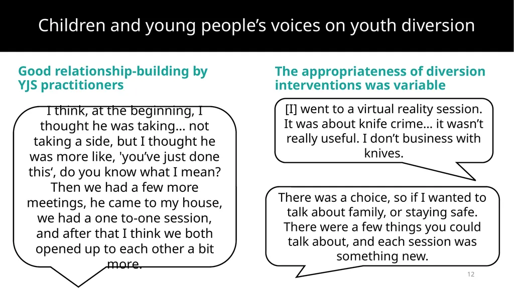 Improving prevention and diversion for children - slide 12 of 43