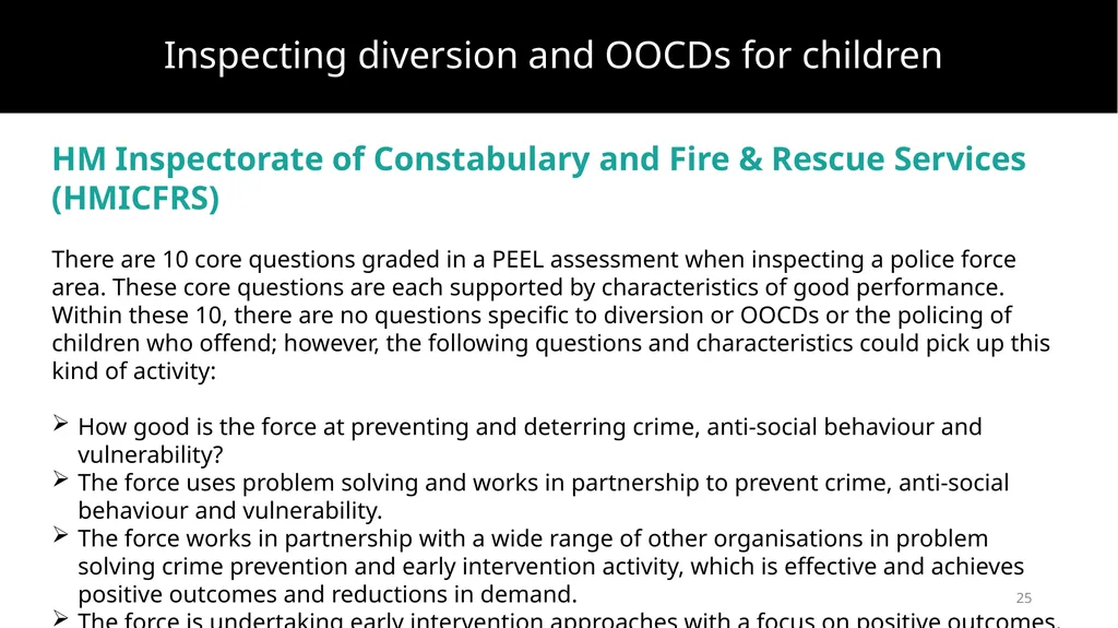 Improving prevention and diversion for children - slide 25 of 43