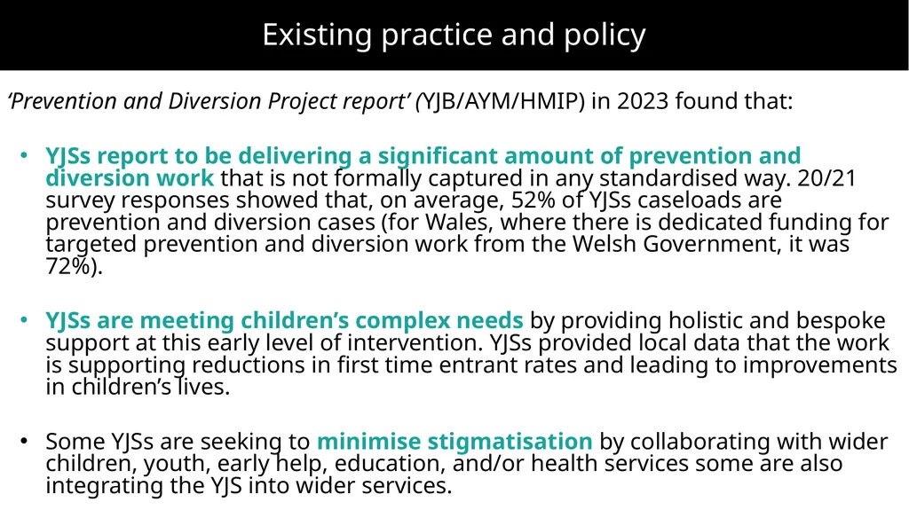 Improving prevention and diversion for children - slide 5 of 43