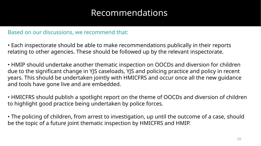 Improving prevention and diversion for children - slide 29 of 43