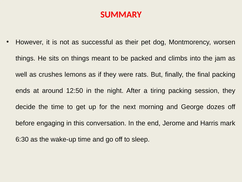 LESSON-7 PACKING By Jerome K Jerome (an extract - slide 8 of 16