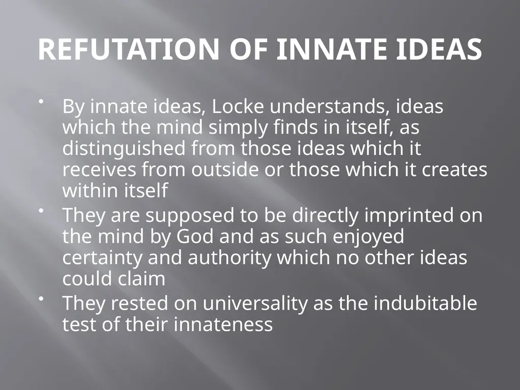 JOHN LOCKE (1632-1704) ABOUT LOCKE John Locke was - slide 5 of 8