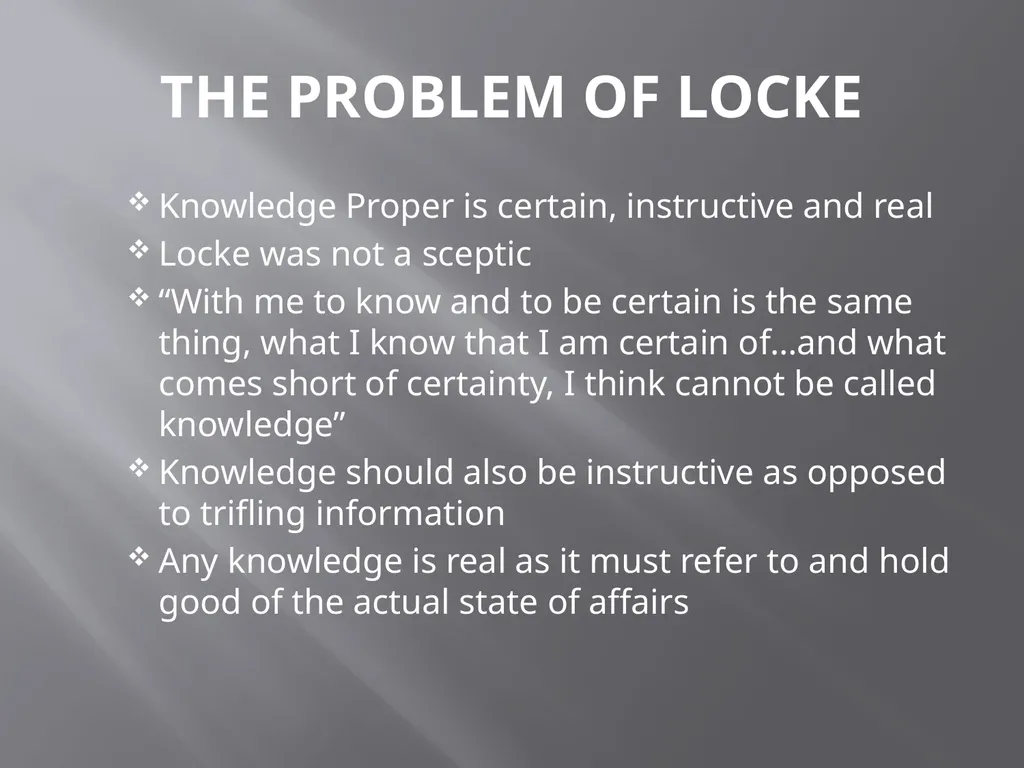 JOHN LOCKE (1632-1704) ABOUT LOCKE John Locke was - slide 3 of 8