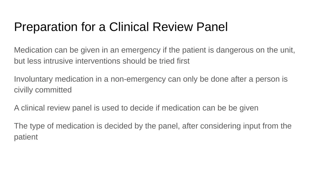 Peer Support and Involuntary Treatment Annette - slide 12 of 21