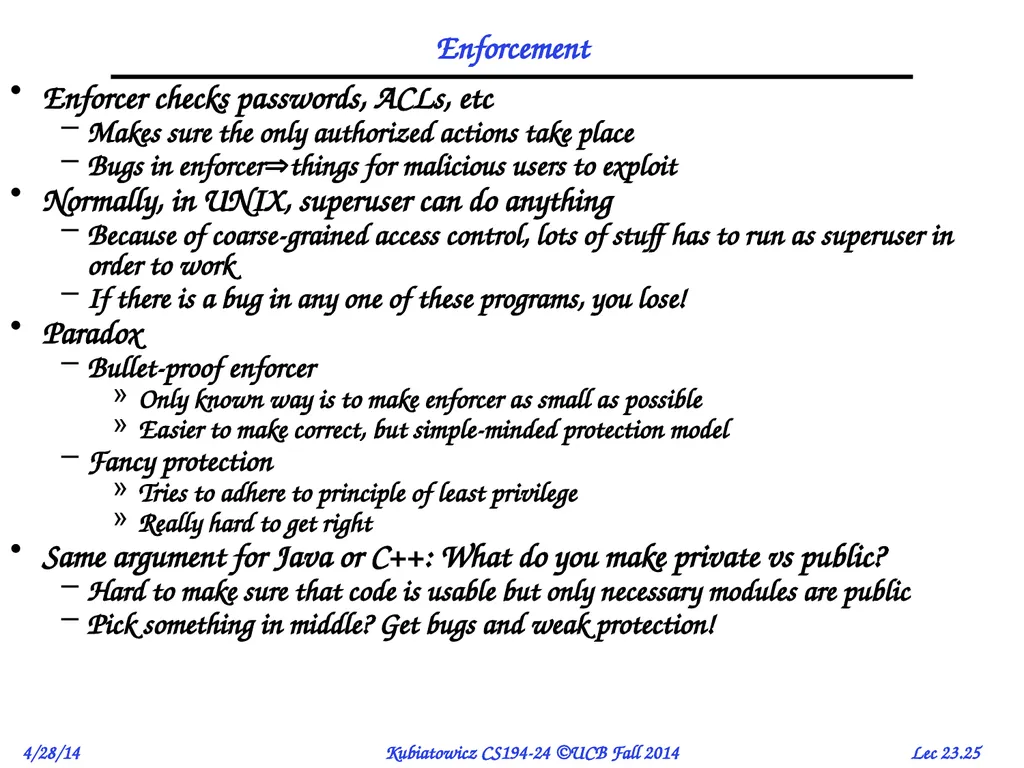CS194-24 Advanced Operating Systems Structures and - slide 25 of 53