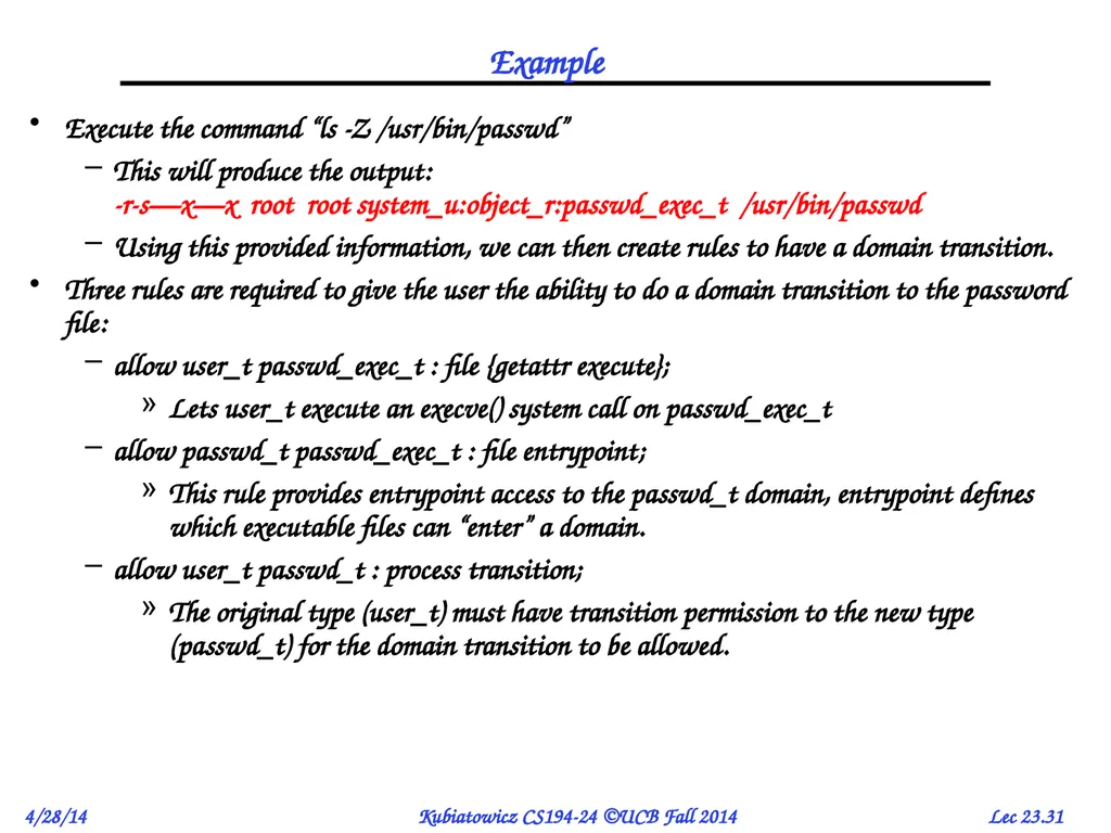 CS194-24 Advanced Operating Systems Structures and - slide 31 of 53