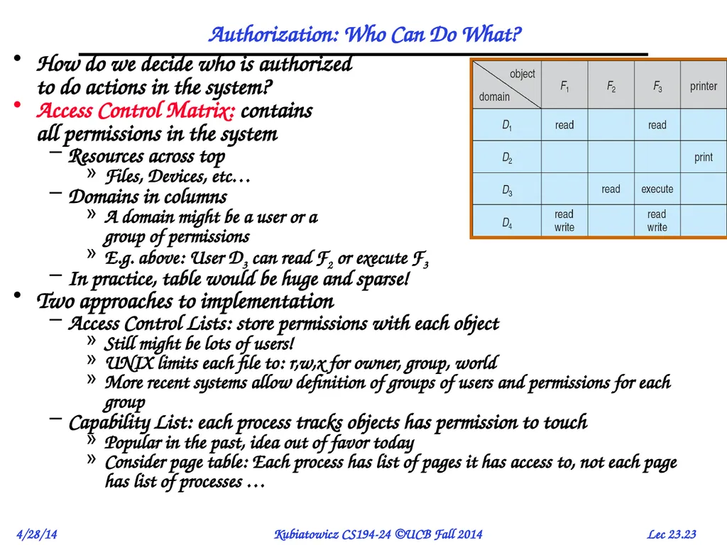 CS194-24 Advanced Operating Systems Structures and - slide 23 of 53