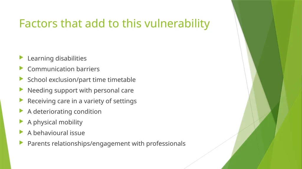 Neglect and disabled children What do we already - slide 3 of 17