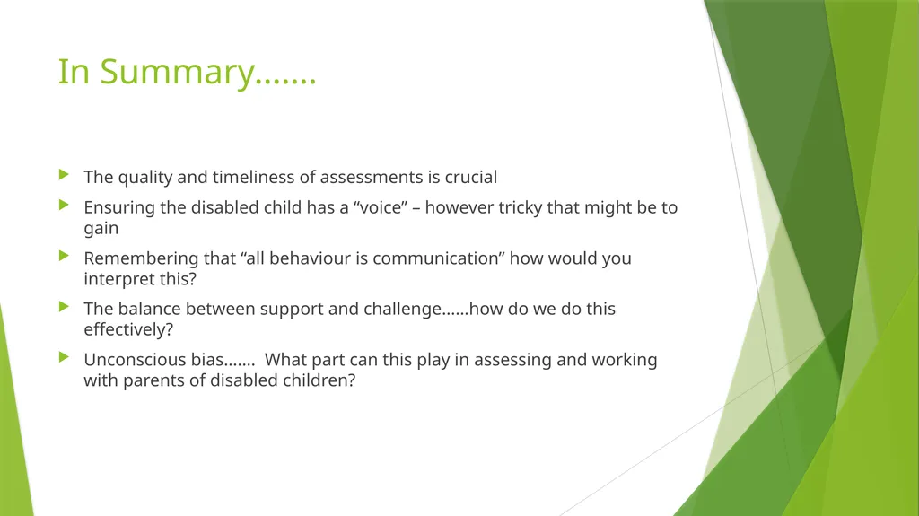 Neglect and disabled children What do we already - slide 16 of 17