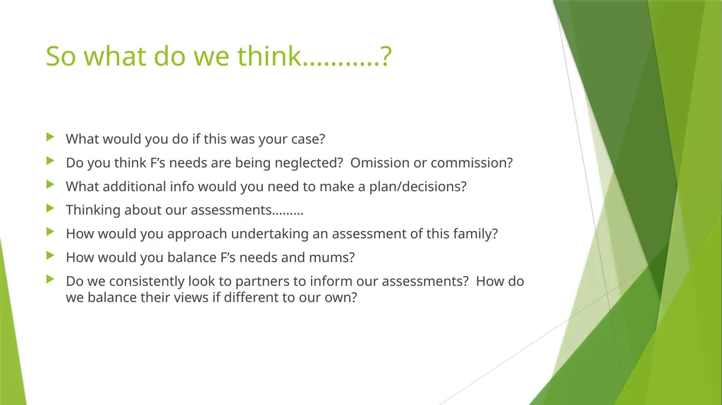 Neglect and disabled children What do we already - slide 15 of 17