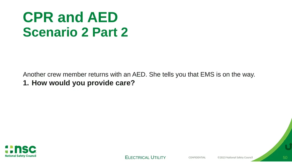 Case Scenarios for Customizing Your Training These - slide 50 of 60