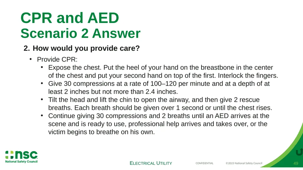 Case Scenarios for Customizing Your Training These - slide 49 of 60