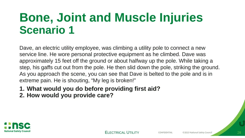 Case Scenarios for Customizing Your Training These - slide 28 of 60