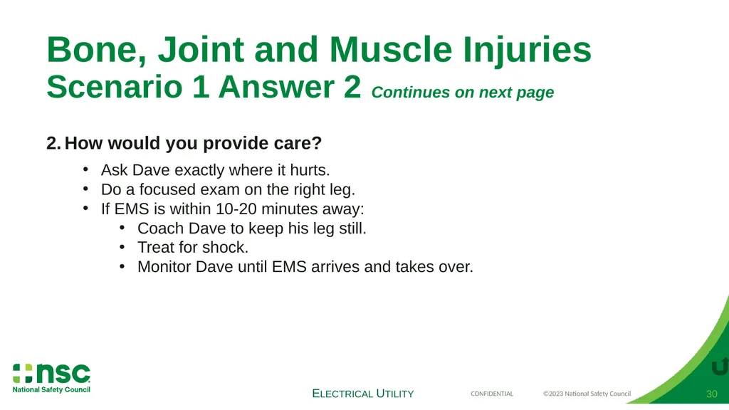Case Scenarios for Customizing Your Training These - slide 30 of 60