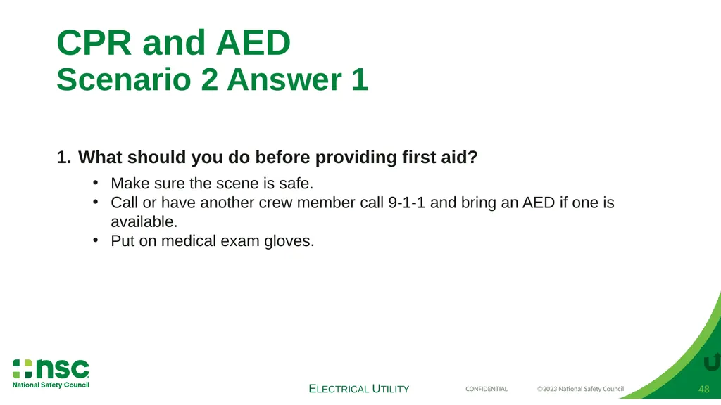 Case Scenarios for Customizing Your Training These - slide 48 of 60