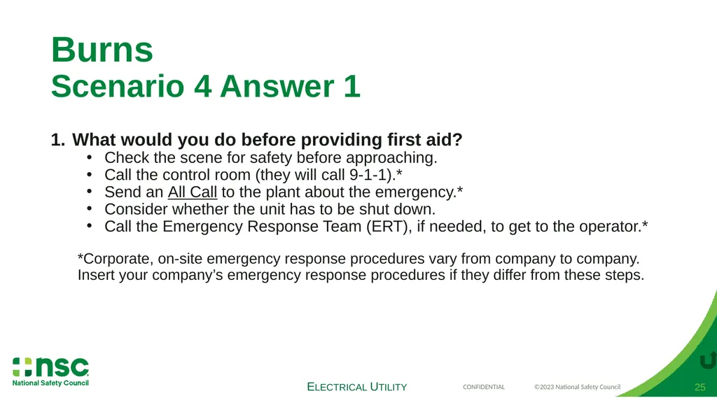 Case Scenarios for Customizing Your Training These - slide 25 of 60