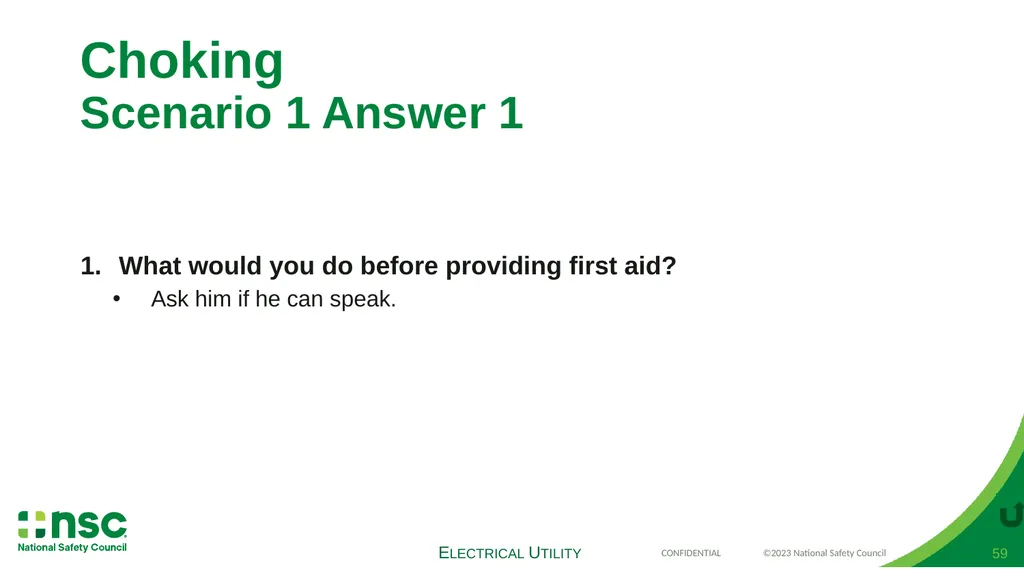 Case Scenarios for Customizing Your Training These - slide 59 of 60