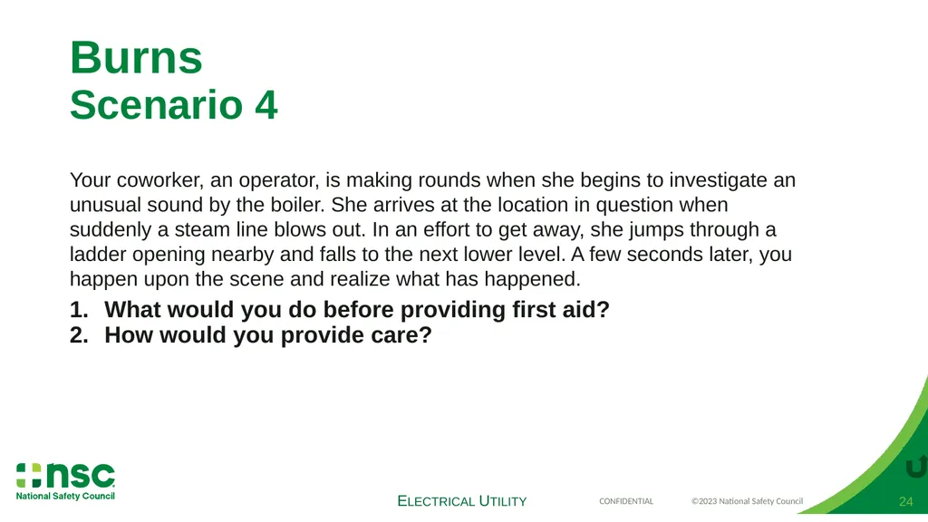 Case Scenarios for Customizing Your Training These - slide 24 of 60