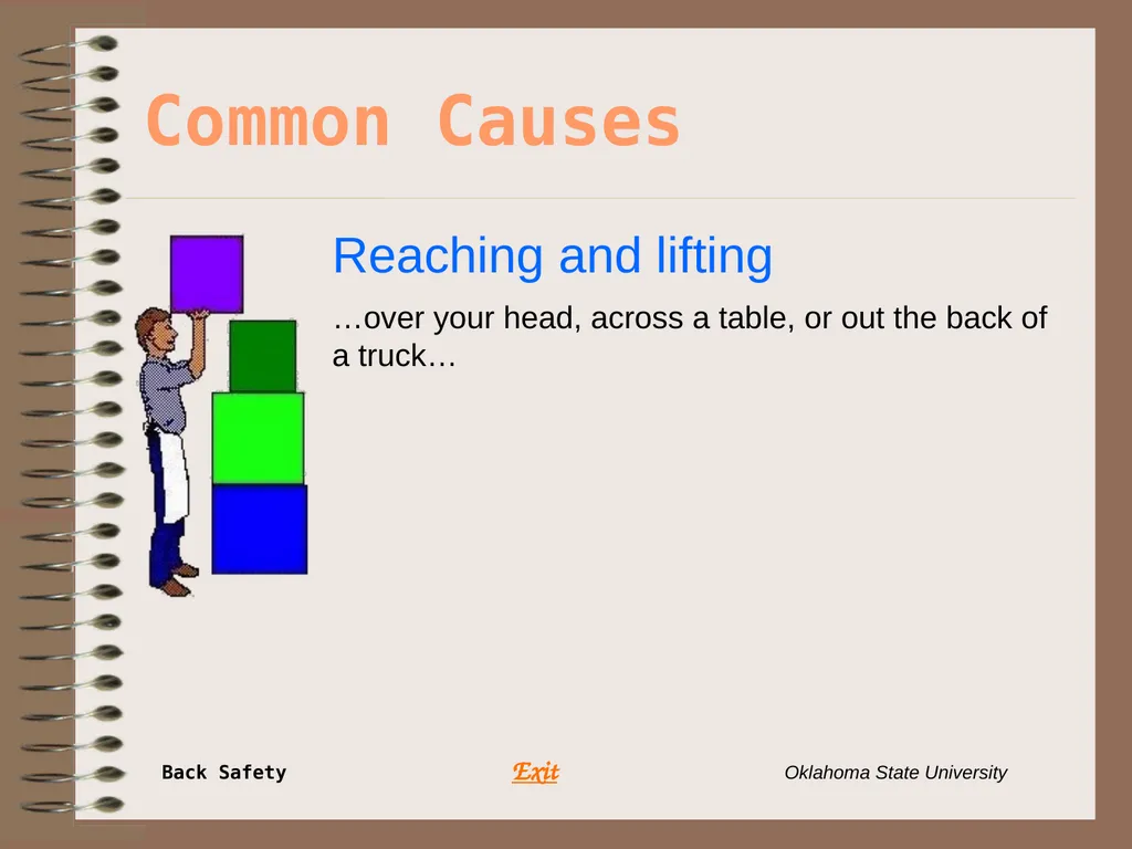 Presents … Environmental Health & Safety BACK - slide 25 of 48
