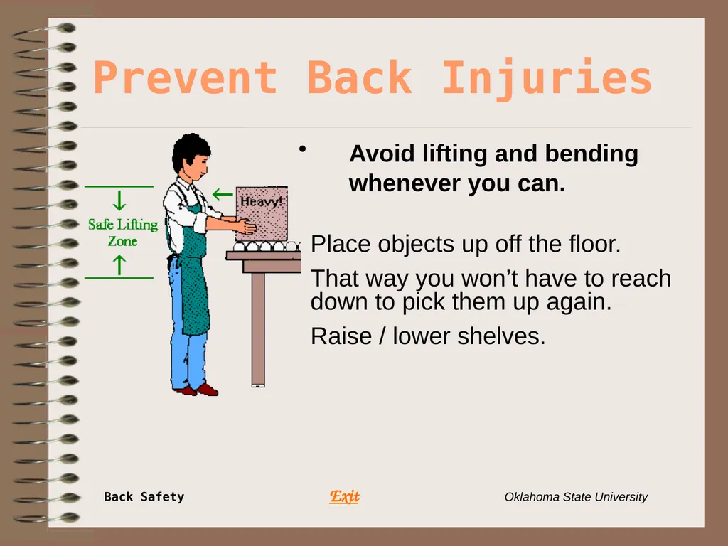 Presents … Environmental Health & Safety BACK - slide 34 of 48