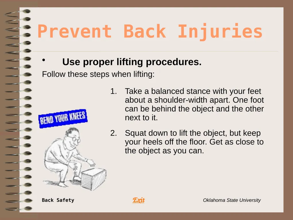 Presents … Environmental Health & Safety BACK - slide 39 of 48