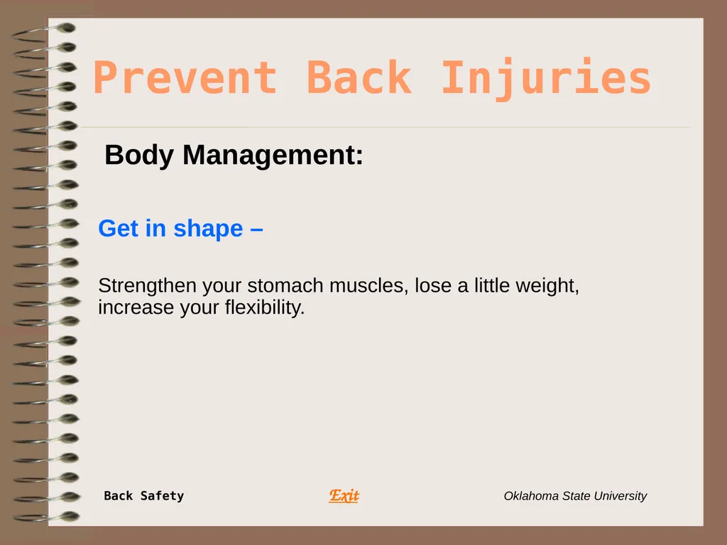 Presents … Environmental Health & Safety BACK - slide 48 of 48