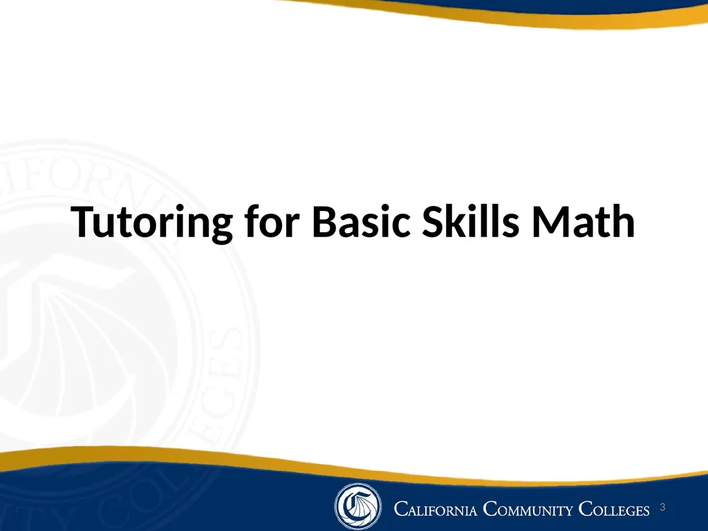 Impact of Tutoring on Basic Skills Math and - slide 3 of 13