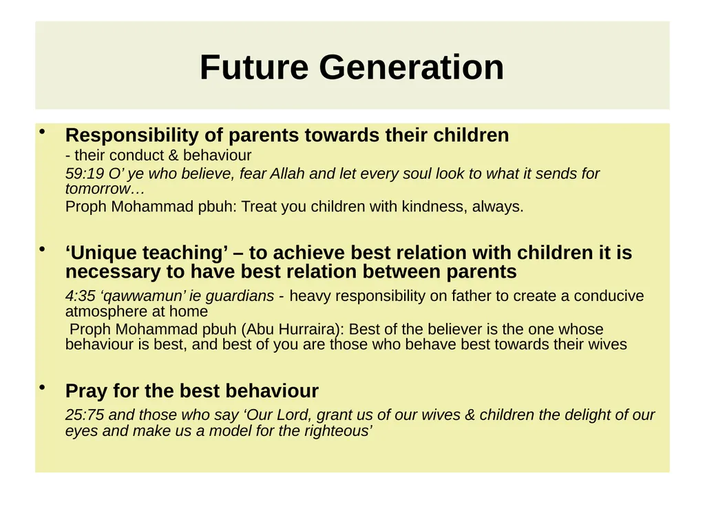 ISLAM’S RESPONSE TO CONTEMPORARY ISSUES Hazrat - slide 28 of 32