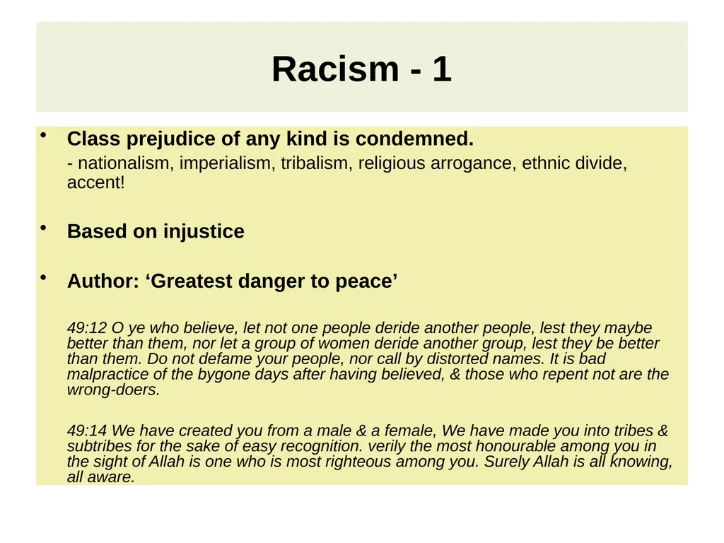 ISLAM’S RESPONSE TO CONTEMPORARY ISSUES Hazrat - slide 21 of 32