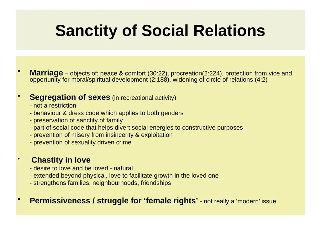 ISLAM’S RESPONSE TO CONTEMPORARY ISSUES Hazrat - slide 23 of 32
