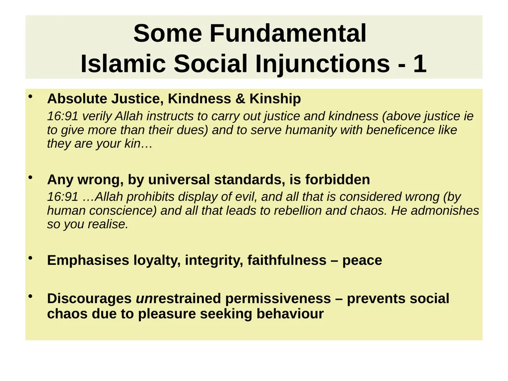 ISLAM’S RESPONSE TO CONTEMPORARY ISSUES Hazrat - slide 15 of 32