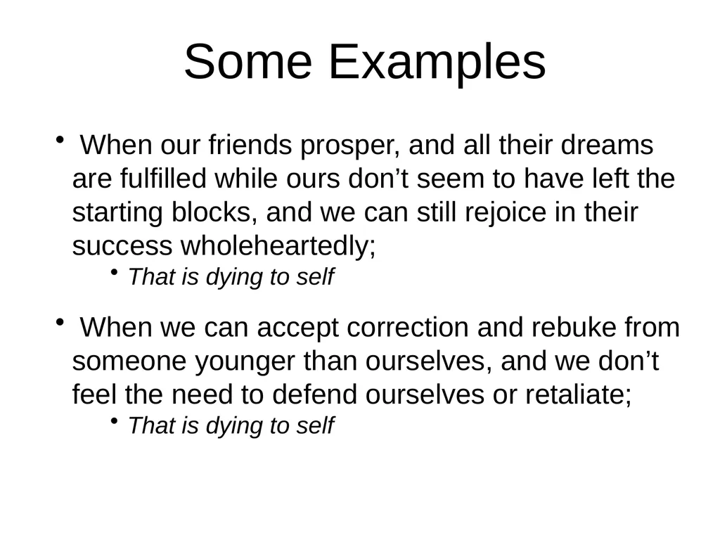 Dying to Self Take all that is precious to you, - slide 10 of 15