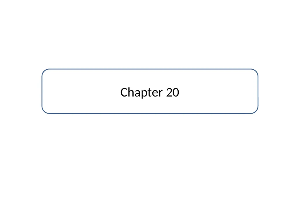Chapter 20 Introduction to the ten - slide 1 of 23