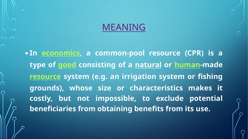 COMMON PROPERTY RESOURCES Prepared by ANINDITA - slide 2 of 7