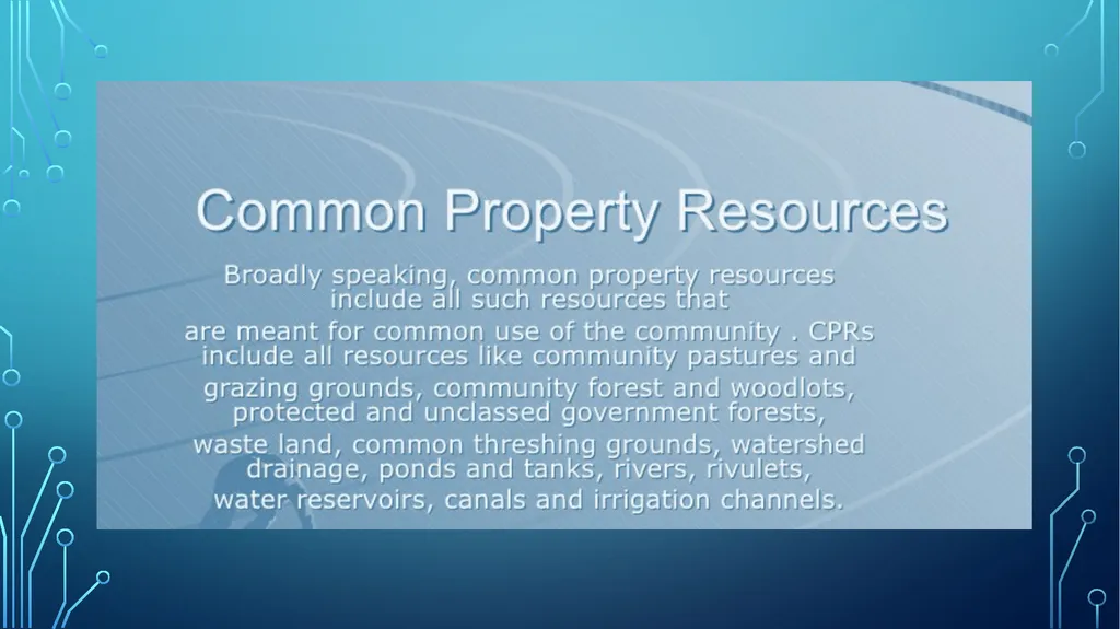 COMMON PROPERTY RESOURCES Prepared by ANINDITA - slide 3 of 7