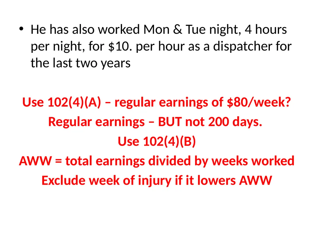 How Do We Calculate Rob’s AWW? Web Feb 2016 - slide 5 of 10