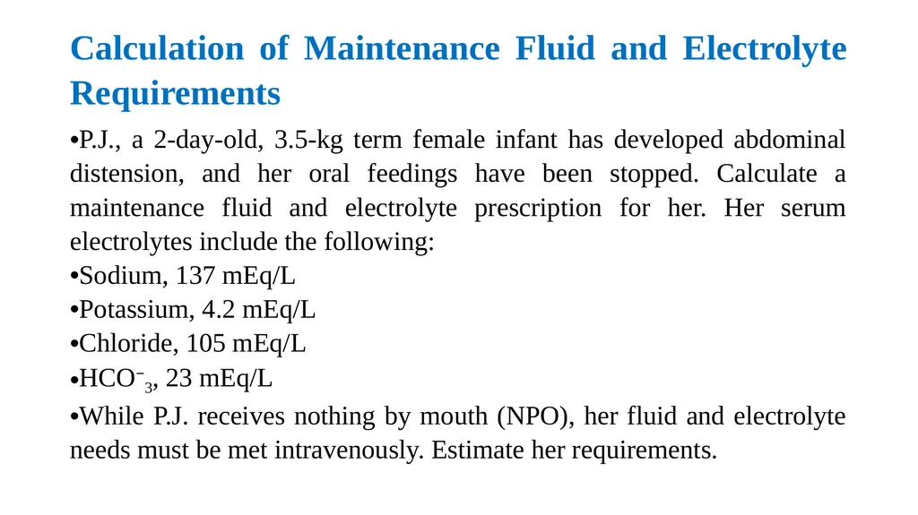 Pediatric Fluid and Electrolytes Dr. Haider Raheem - slide 5 of 21