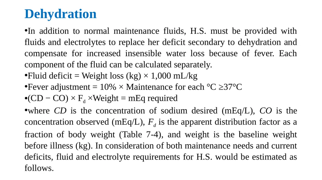 Pediatric Fluid and Electrolytes Dr. Haider Raheem - slide 13 of 21