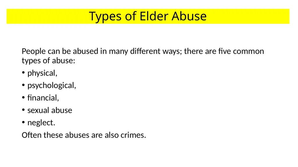 Elder Abuse NWN| Team Neighbourhood Watch Network - slide 3 of 9