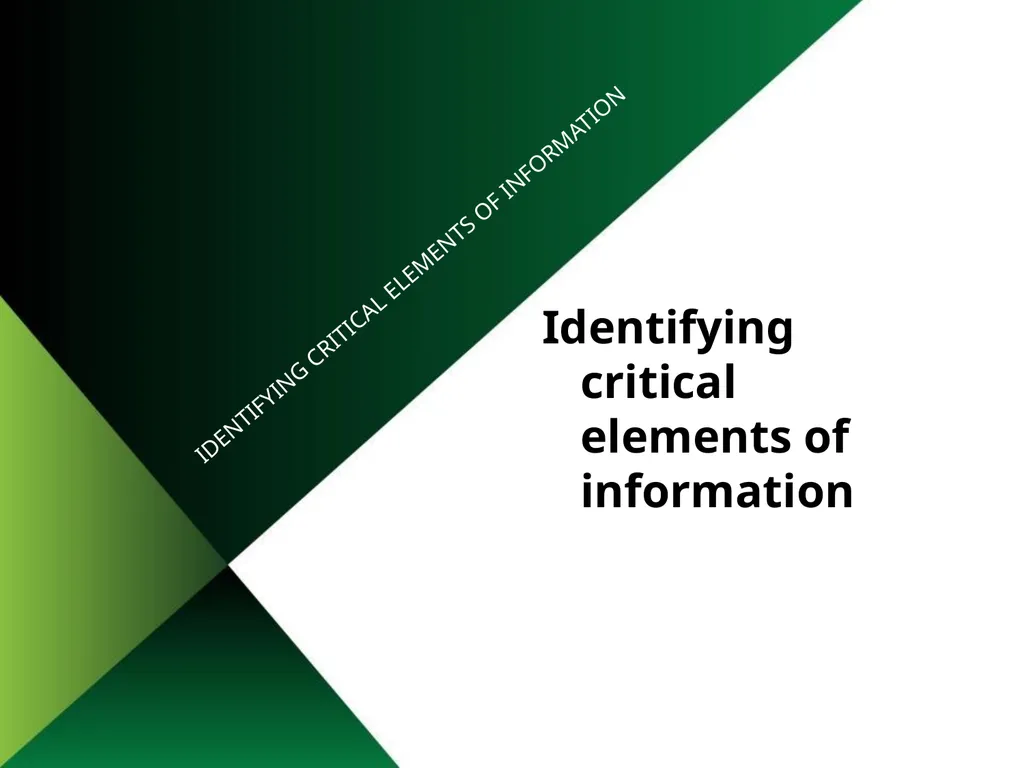 Situational Awareness This material was produced - slide 7 of 57