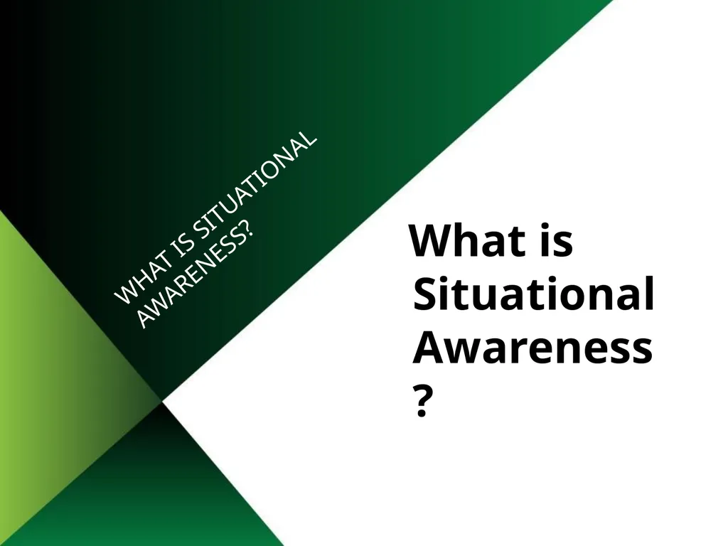 Situational Awareness This material was produced - slide 3 of 57