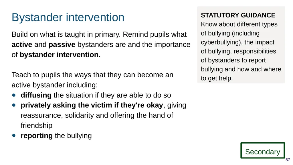 Teaching respectful relationships (primary), - slide 57 of 90