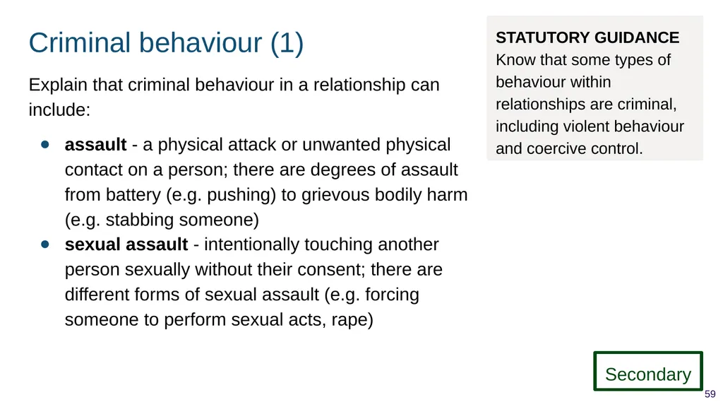 Teaching respectful relationships (primary), - slide 59 of 90