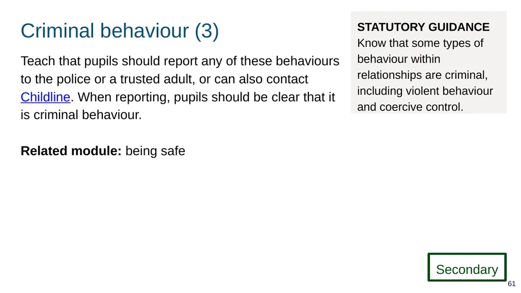 Teaching respectful relationships (primary), - slide 61 of 90