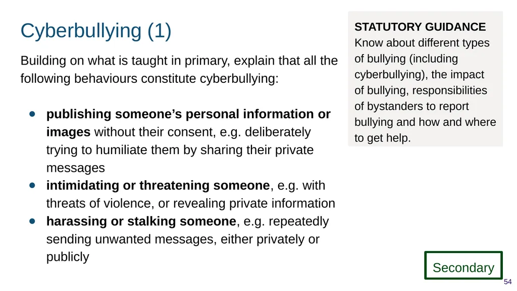 Teaching respectful relationships (primary), - slide 54 of 90