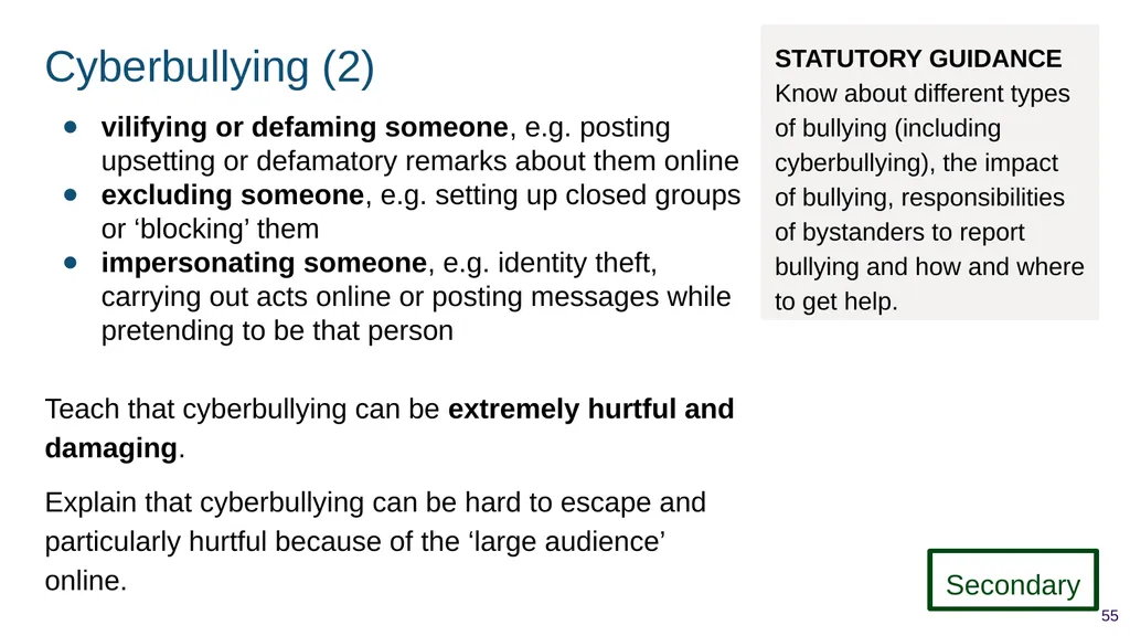 Teaching respectful relationships (primary), - slide 55 of 90