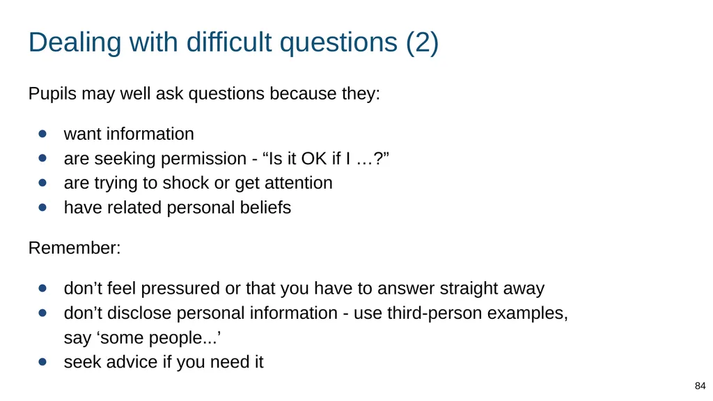Teaching respectful relationships (primary), - slide 84 of 90