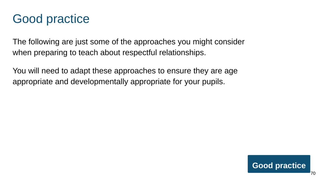 Teaching respectful relationships (primary), - slide 70 of 90